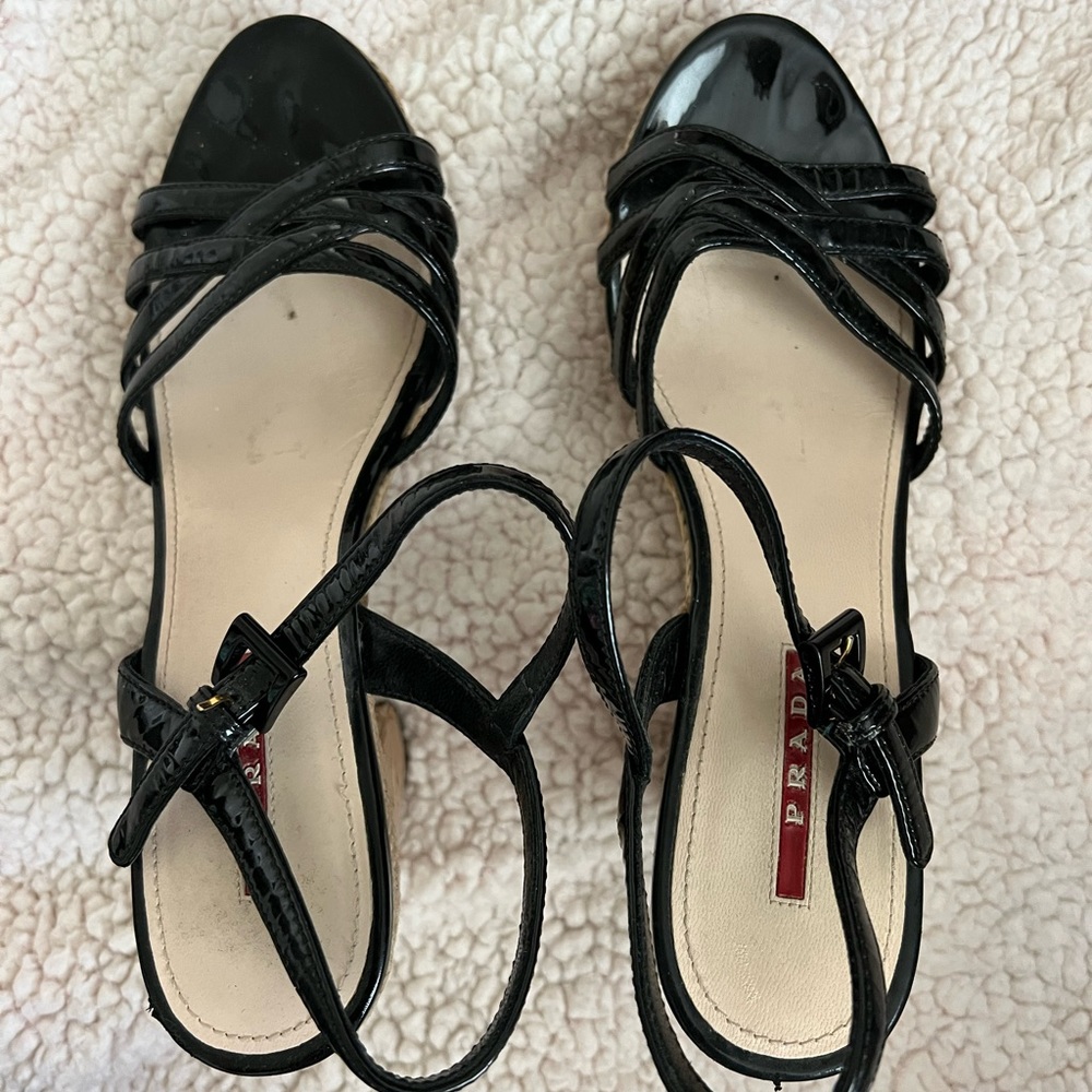 Prada wedge sandals - Picture 2 of 5